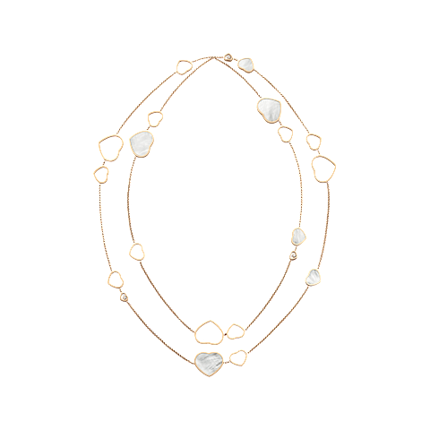 Enlarge {0}Chopard - Diamond Necklace Happy Hearts 817482-5301  3/4 view