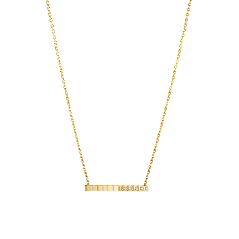 Enlarge {0}Chopard - Diamond Necklace Ice Cube 817702-0002  3/4 view