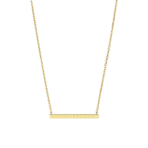 Ampliar {0}Chopard - Collar Diamantes Ice Cube 817702-0003    Vista trasera plana cerrada y curvada