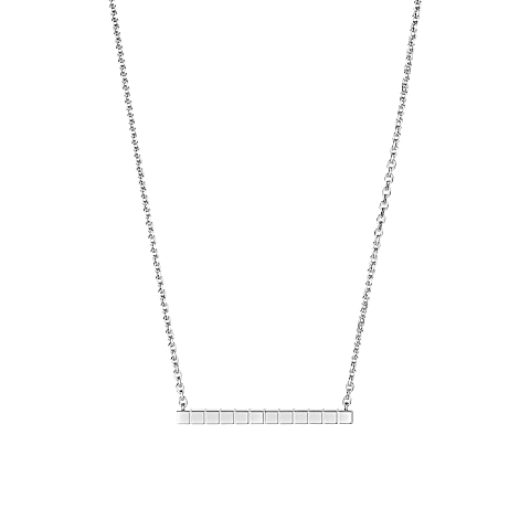 放大 {0}Chopard - 项链 Ice Cube 817702-1001    平放闭合弯曲背面视图