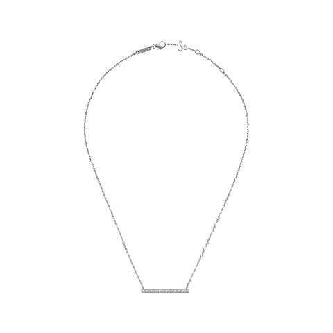 확대 {0}Chopard - 다이아몬드 네크리스 아이스 큐브 817702-1003   평평하게 닫힌 곡선 뷰
