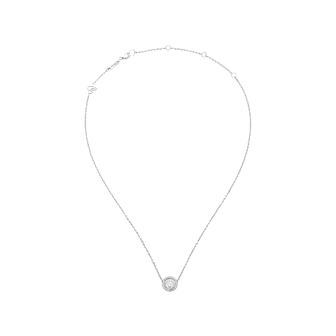 放大 {0}Chopard - 钻石 项链 Happy Spirit 818230-1001   平放闭合弯曲视图