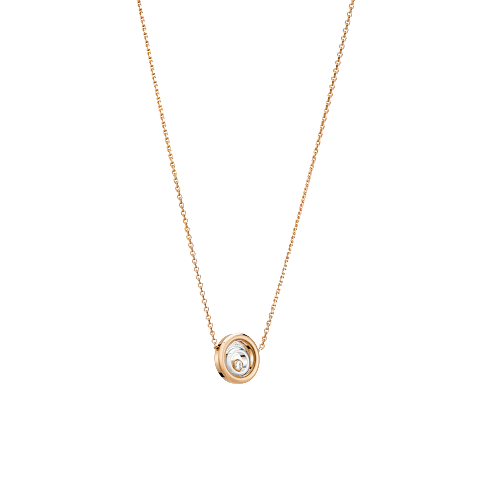 Enlarge {0}Chopard - Diamond Necklace Happy Spirit 818230-9001  3/4 view