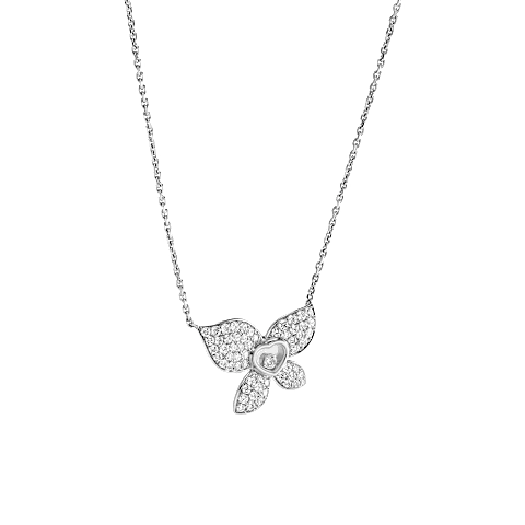 AgrandirChopard - Collier Diamant Happy Butterfly X Mariah Carey 818536-1001  Vue 3/4