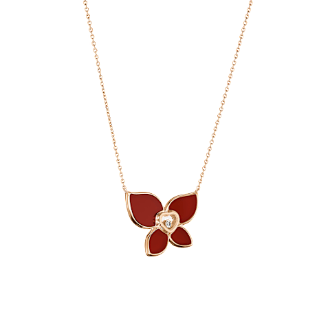 تكبير {0}Chopard - قلادة ألماس هابي باترفلاي وماريا كاري 818599-5001  عرض 3/4