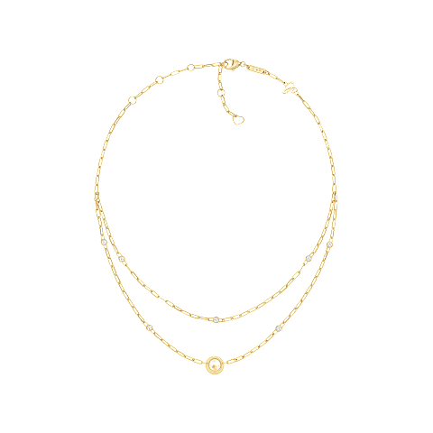 تكبير {0}Chopard - قلادة هابي دايموندز آيكونز 81A017-0020    عرض خلفي مسطح مغلق ومنحني