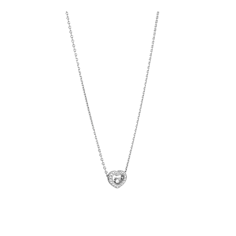Vergr&ouml;&szlig;ern {0}Chopard - Diamant Halskette Happy Diamonds Icons 81A054-1201  3/4-Ansicht