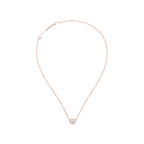 Vergr&ouml;&szlig;ern {0}Chopard - Halskette Happy Diamonds Icons 81A054-5201   Ansicht flach geschlossen und gebogen