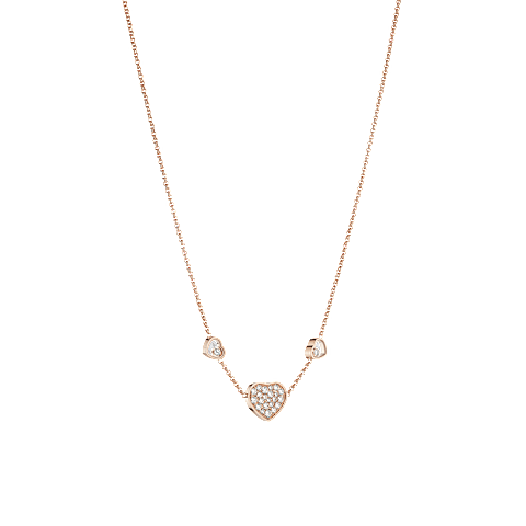 Agrandir {0}Chopard - Collier Happy Hearts 81A082-5009  Vue 3/4