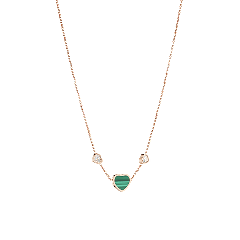 Agrandir {0}Chopard - Collier Happy Hearts 81A082-5102  Vue 3/4