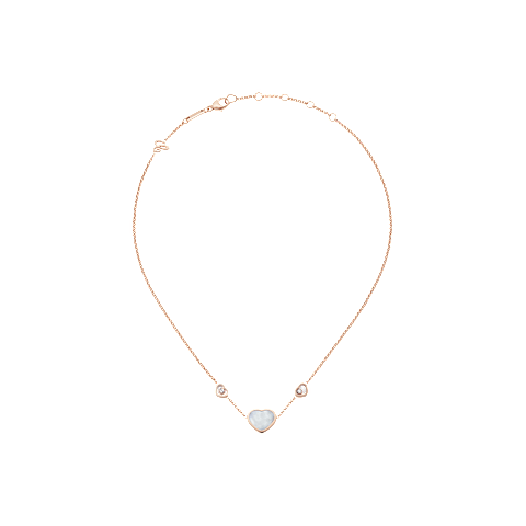 Vergr&ouml;&szlig;ern {0}Chopard - Halskette Happy Hearts 81A082-5301   Ansicht flach geschlossen und gebogen