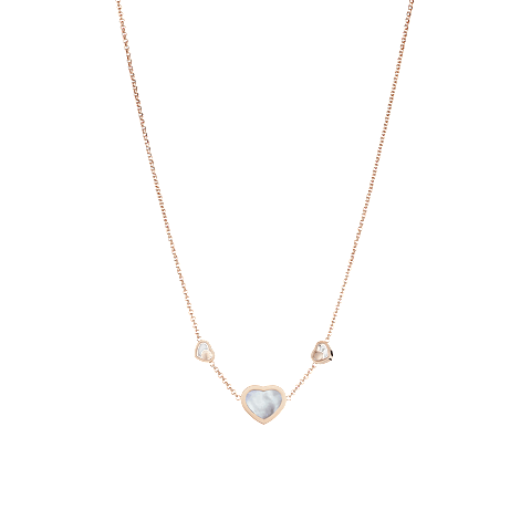 Vergr&ouml;&szlig;ern {0}Chopard - Halskette Happy Hearts 81A082-5301    R&uuml;ckansicht flach geschlossen und gebogen