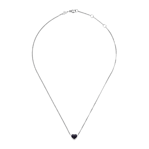 放大 {0}Chopard - 项链 My Happy Hearts 81A086-1501   平放闭合弯曲视图