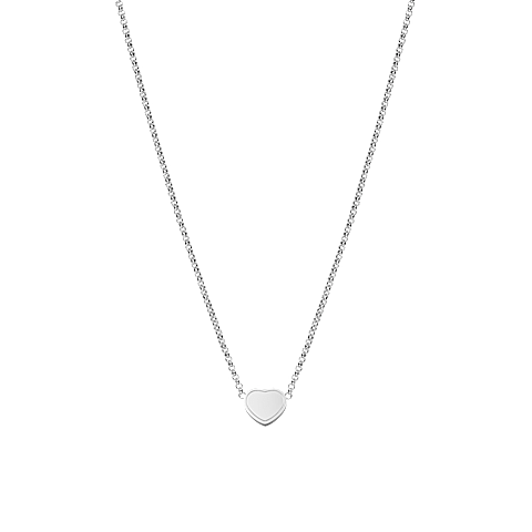 Enlarge {0}Chopard - Diamond Necklace My Happy Hearts 81A086-1901    laid flat closed and curved back view