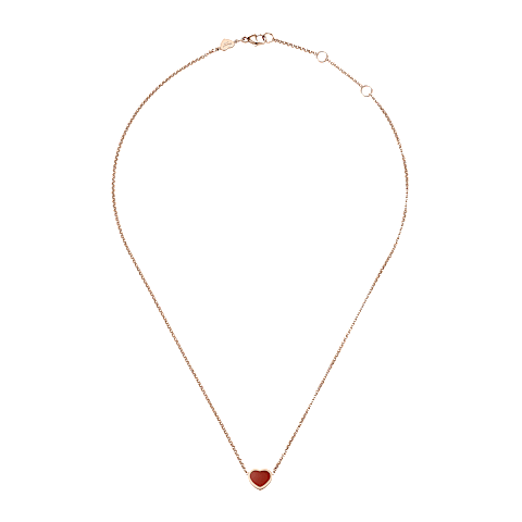 EnlargeChopard - Necklace My Happy Hearts 81A086-5801   laid flat closed and curved view
