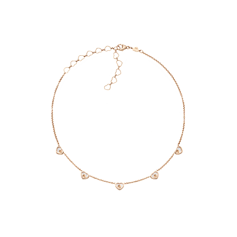 تكبير {0}Chopard - قلادة ألماس ماي هابي هارتس 81A088-5501    عرض خلفي مسطح مغلق ومنحني