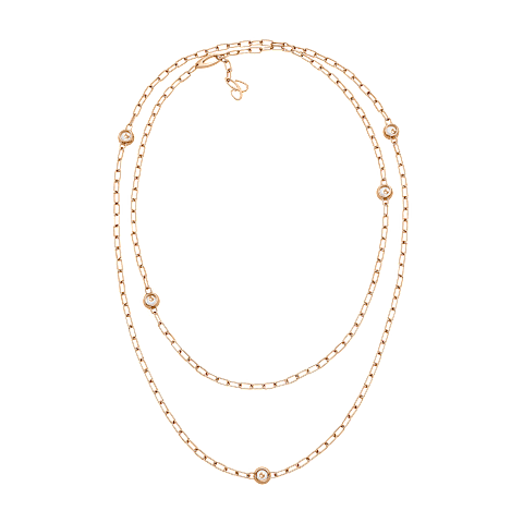 تكبير {0}Chopard - قلادة ألماس هابي دايموندز آيكونز 81A117-5001    عرض خلفي مسطح مغلق ومنحني
