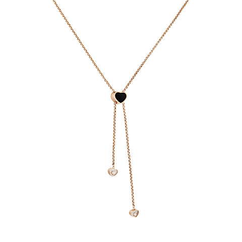 Agrandir {0}Chopard - Collier Diamant Happy Hearts 81A148-5201  Vue 3/4