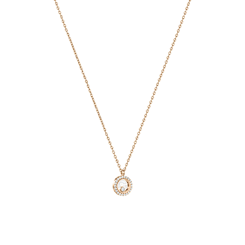 Enlarge Chopard - Diamond Necklace Happy Diamonds Icons 81A191-5201  3/4 view
