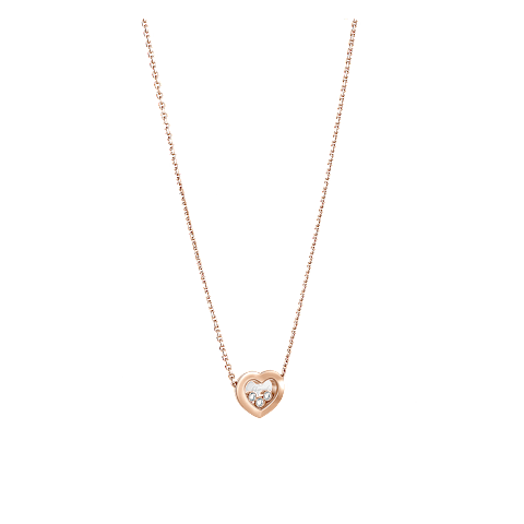 放大 {0}Chopard - 钻石 项链 Happy Diamonds Icons 81A611-5001  3/4视图