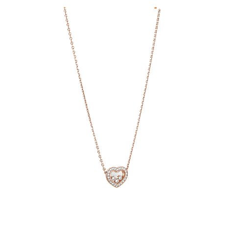 Vergr&ouml;&szlig;ern {0}Chopard - Halskette Happy Diamonds Icons 81A611-5201  3/4-Ansicht