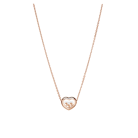 Vergr&ouml;&szlig;ern {0}Chopard - Halskette Happy Diamonds Icons 81A611-5201    R&uuml;ckansicht flach geschlossen und gebogen