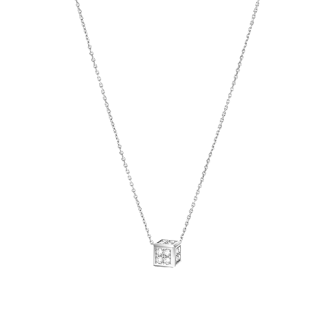 Enlarge {0}Chopard - Diamond Necklace Ice Cube Be Cube 81A661-1001  3/4 view