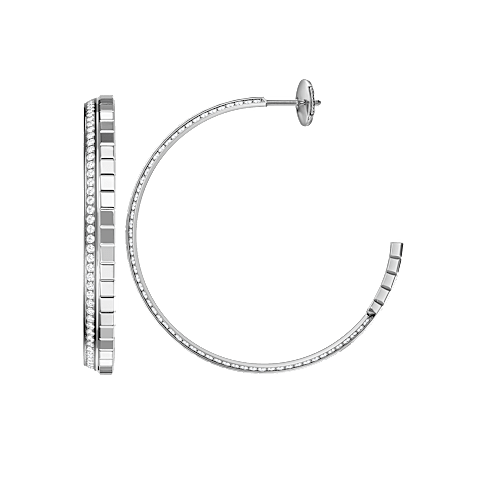Enlarge {0}Chopard - Diamond Earrings Ice Cube 837008-1002  front & side view