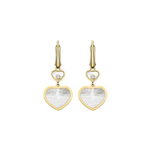 Vergr&ouml;&szlig;ernChopard - Diamant Ohrringe Happy Hearts 837482-0310   Vorderansicht