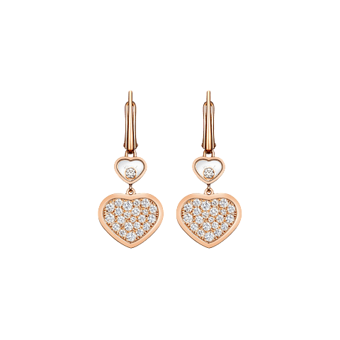 Увеличить {0}Chopard - Серьги Happy Hearts 837482-5009   Вид спереди