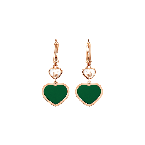 Enlarge {0}Chopard - Diamond Earrings Happy Hearts 837482-5011    back view