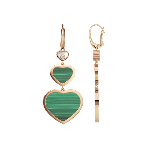 Enlarge {0}Chopard - Earrings Happy Hearts 837482-5113  front & side view