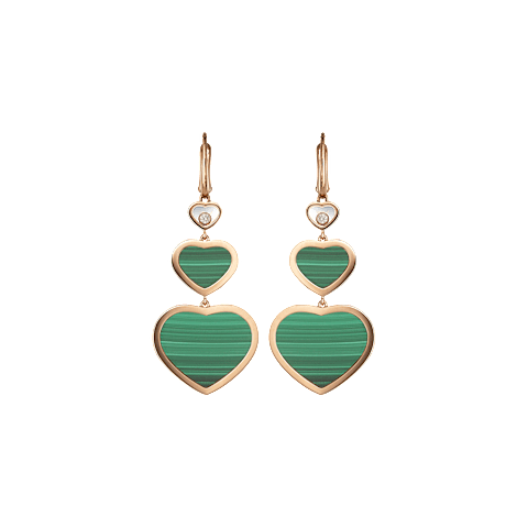 Enlarge {0}Chopard - Earrings Happy Hearts 837482-5113   front view