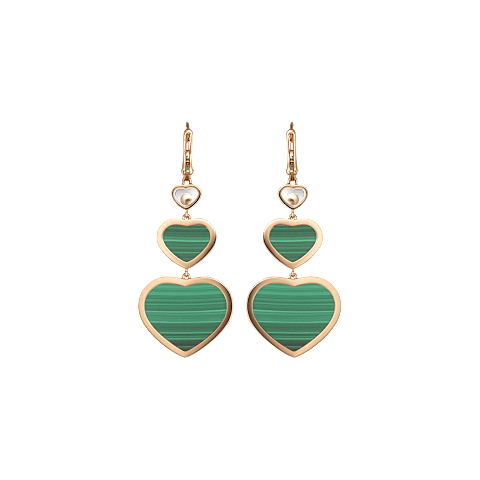 Enlarge {0}Chopard - Earrings Happy Hearts 837482-5113    back view