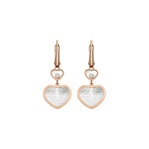 Vergr&ouml;&szlig;ernChopard - Diamant Ohrringe Happy Hearts 837482-5310   Vorderansicht