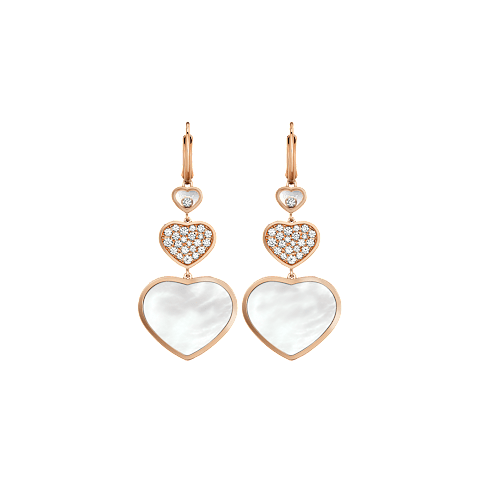 Enlarge {0}Chopard - Earrings Happy Hearts 837482-5316   front view