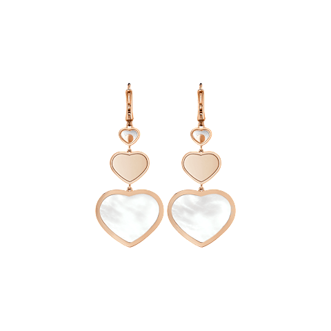 Enlarge {0}Chopard - Earrings Happy Hearts 837482-5316    back view