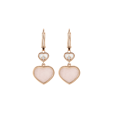 EnlargeChopard - Diamond Earrings Happy Hearts 837482-5620   front view