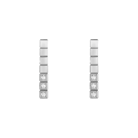 Vergr&ouml;&szlig;ern {0}Chopard - Diamant Ohrringe Ice Cube 837702-1002   Vorderansicht