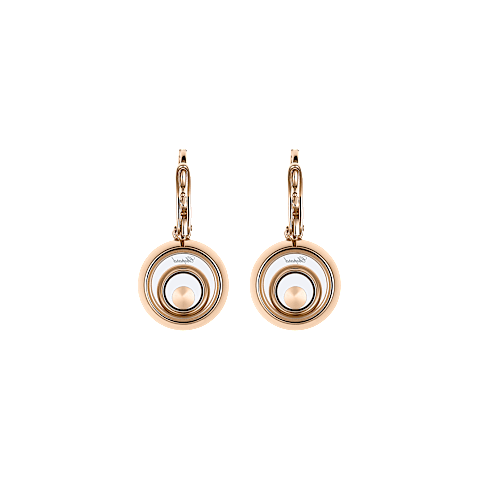 Vergr&ouml;&szlig;ern {0}Chopard - Diamant Ohrringe Happy Spirit 838230-9001    R&uuml;ckansicht