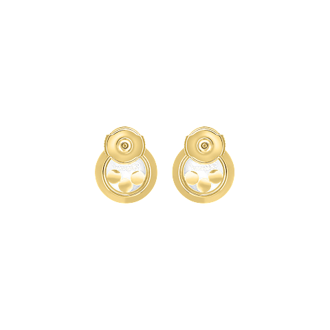 Enlarge {0}Chopard - Diamond Earrings Happy Diamonds Icons 83A018-0001    back view