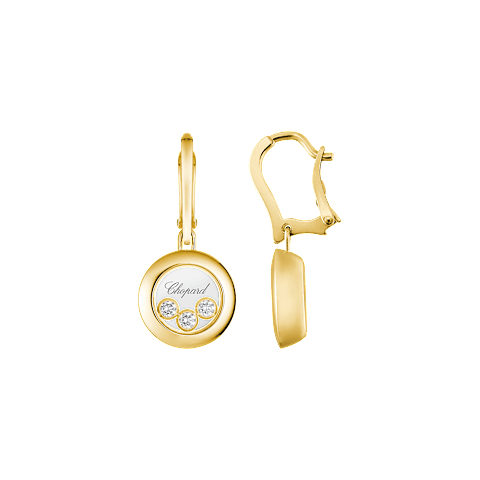 放大 {0}Chopard - 耳环 Happy Diamonds Icons 83A018-0301  正面及侧面视图