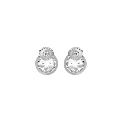 Enlarge {0}Chopard - Diamond Earrings Happy Diamonds Icons 83A018-1001    back view
