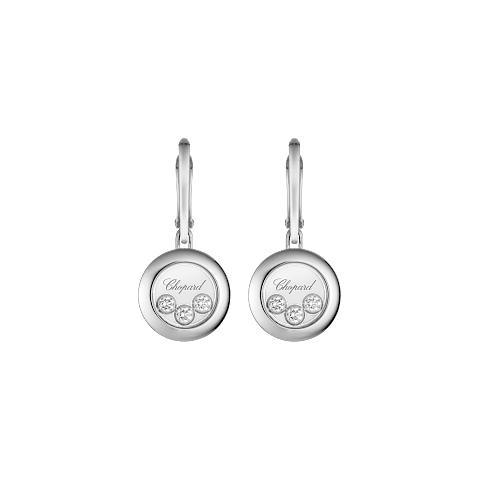 Enlarge {0}Chopard - Earrings Happy Diamonds Icons 83A018-1301   front view