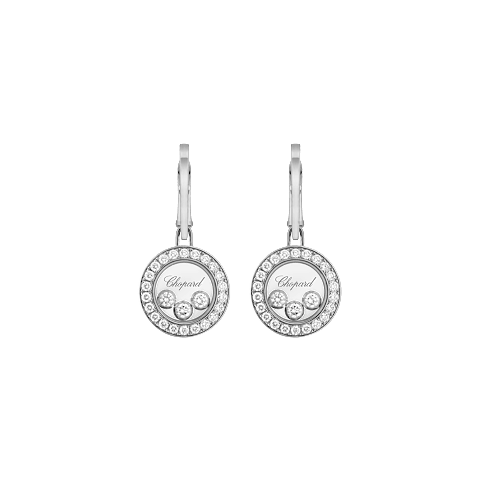 Vergr&ouml;&szlig;ern {0}Chopard - Diamant Ohrringe Happy Diamonds Icons 83A018-1401   Vorderansicht