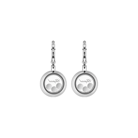 Vergr&ouml;&szlig;ern {0}Chopard - Diamant Ohrringe Happy Diamonds Icons 83A018-1401    R&uuml;ckansicht
