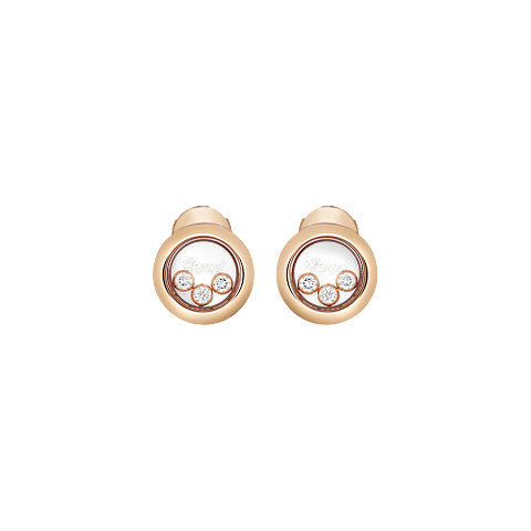 Vergr&ouml;&szlig;ern {0}Chopard - Diamant Ohrringe Happy Diamonds Icons 83A018-5001   Vorderansicht