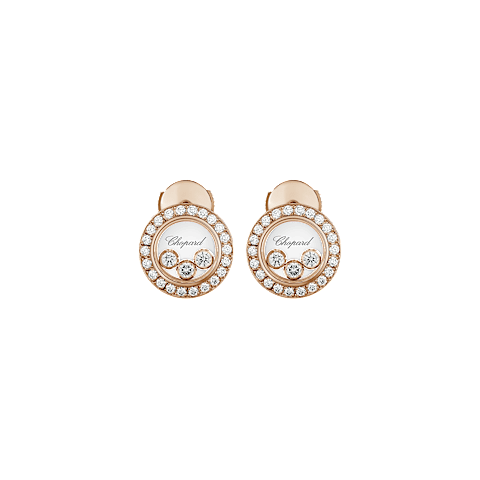تكبير {0}Chopard - ألماس أقراط هابي دايموندز آيكونز 83A018-5201   عرض أمامي
