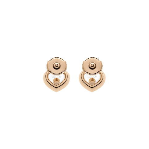 Enlarge {0}Chopard - Diamond Earrings Happy Diamonds Icons 83A054-5201    back view