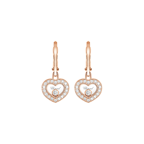 AgrandirChopard - Boucles d'oreilles Diamant Happy Diamonds Icons 83A054-5401   Vue de face